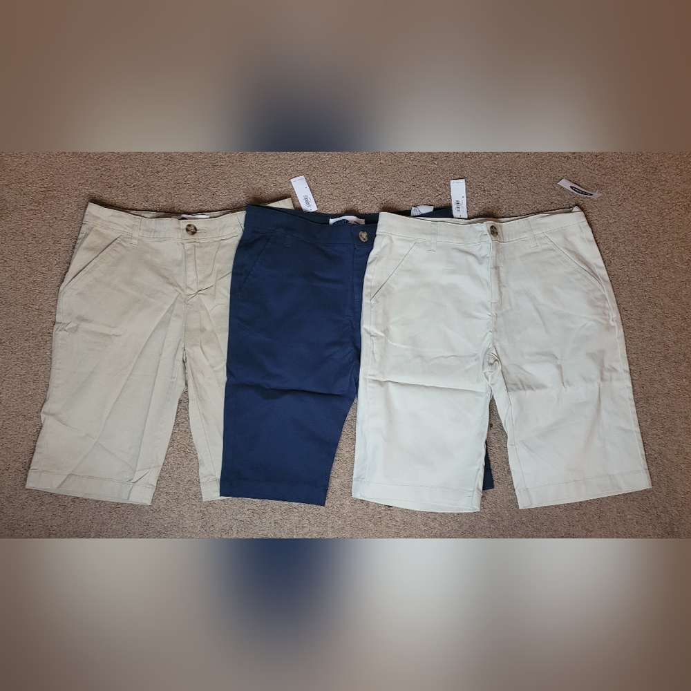 New Old Navy Bermuda Shorts Lot Size 16 Uniform School NWT